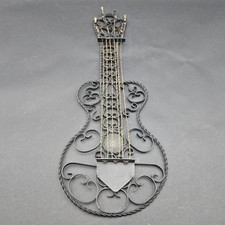 Chitarra da parete Mid Century spagnola filo ferro battuto made in Spain 18"