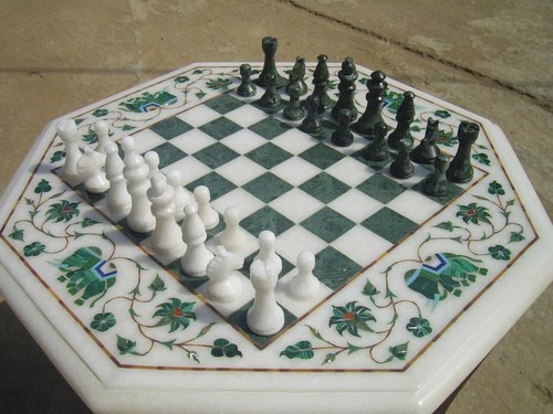 Scacchi marmo ottagonale - scacchi,