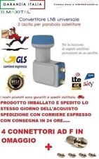 LNB Illuminatore Convertitore MAXITAL HQ LNB Twin Universale 2Uscite 4 F GRATIS