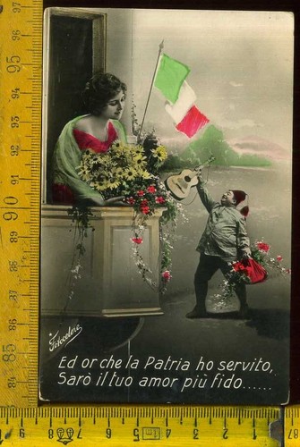 Cartolina militare bersaglieri - cartolina,