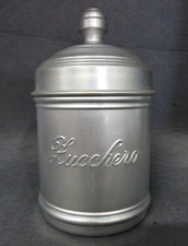 BARATTOLO IN ALLUMINIO " ZUCCHERO " ALTEZZA 18 Cm