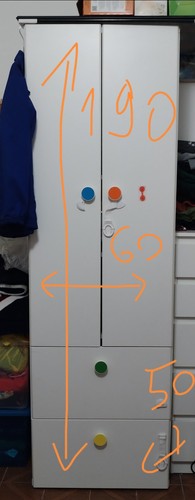 Armadio ante con - ante, cassetti