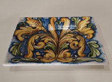 Svuotatasche In Ceramica Di Caltagirone Dipinto A Mano