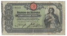 50 LIRE BANCO DI NAPOLI  DECR