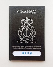 GRAHAM Guarantee Warranty (Unwritten) CHRONOFIGHTER Oversize Commander 2OVATCO