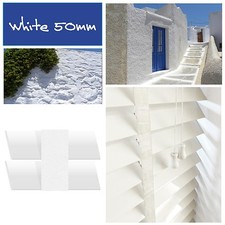 Tende veneziane in legno bianco di qualità Easy Fit di qualità su misura 50 mm con nastri 