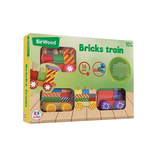 Globo trenino legno trainabile - trenino,