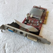 Scheda grafica video AGP 4/8X GDDR 128MB 64 BIT AMD ATI Radeon 9250 DVI TV-OUT