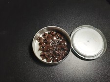 40 PEZZI BOTTONI A PRESSIONE 20 MASCHI E 20 FEMMINE  MARRONI SCURO