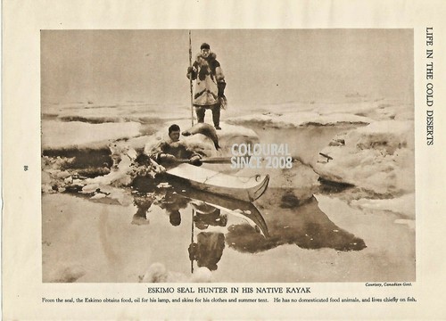 Eskimo hunter his native - ,