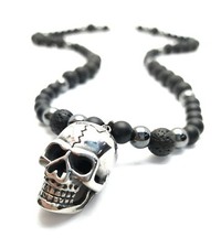 Collana uomo teschio acciaio - uomo,
