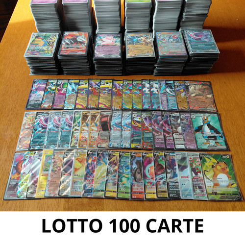 Lotto 100 carte pokemon - 100,