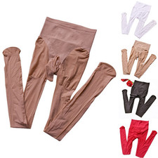 Collant moda vita alta lucida lingerie maglia calze nylon