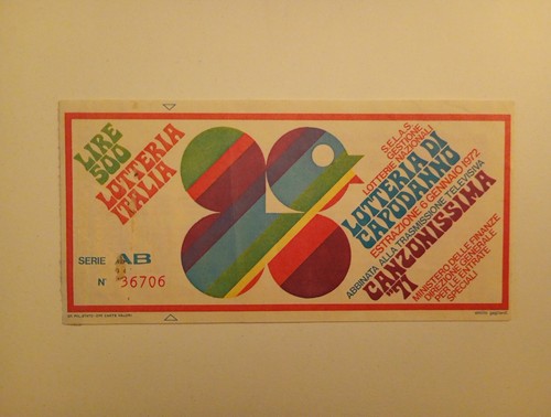 Biglietto della lotteria - biglietto, "lotteria