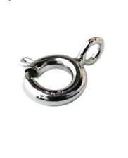 ganci chiusura a moschettone a molla 5mm in argento 925 per catenina bracciale 