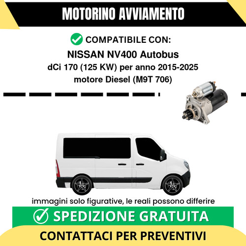 Motorino avviamento nissan - avviamento,