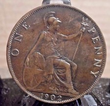 MONETA CIRCOLATA 1902 PENNY UK