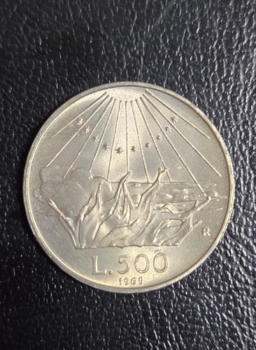 500 lire dante 1965 moneta - lire,