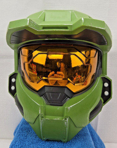 Costume maschera casco verde