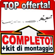 Scarico Completo per FIAT BARCHETTA 1.8i 130 CV al 2000 + Tubo Marmitta