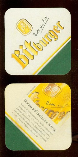 Sottobicchiere birra bitburger - sottobicchiere,