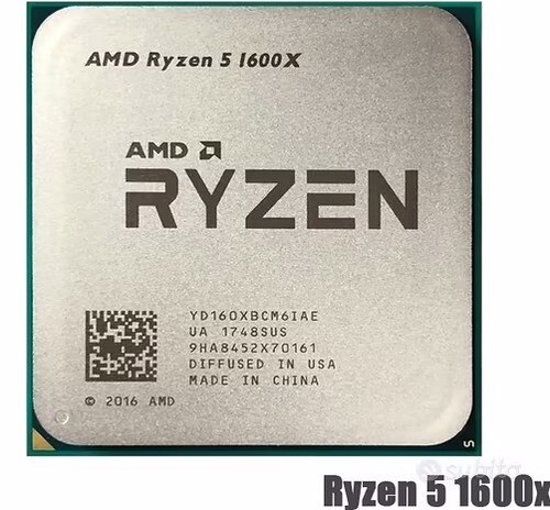 Amd ryzen 1600x 6ghz - 1600x, senza