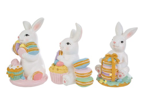 Coniglio pasquale con dolci - , in