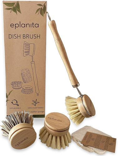Spazzola per piatti naturale - piatti,