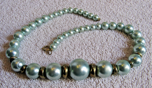 Collana perle finte - , argento