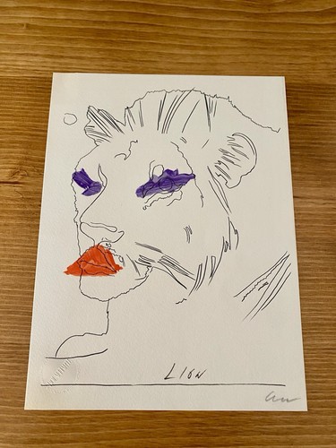 Andy warhol lion bolaffi - andy, “lion”