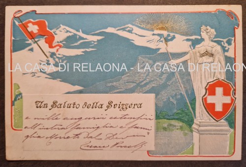 Cartolina svizzera saluto - cartolina,