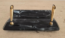 Set da Scrittura con Stiloforo con Base in Vetro Vintage