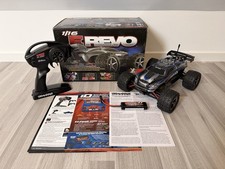 Traxxas E-Revo 1:16 RC Monster Truck blu 2,4 GHz RTR batteria IMBALLO ORIGINALE