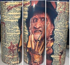 Bicchiere horror freddy - bicchiere,