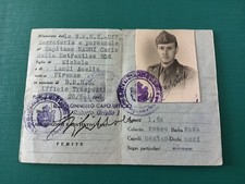 Tessera PNF Stato Maggiore Regio Esercito REi WW2 Detramiles 606 