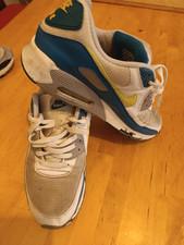 nike air max 90 uomo - Bianche azzurre e gialle - Molto Usurate EUR 46