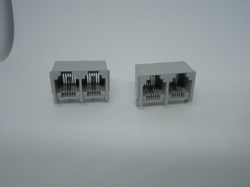 Pezzi doppio telefono rj11 - doppio,