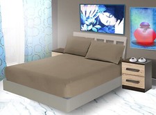 Lenzuolo Sotto Con Angoli o Federe Jersey 100% Cotone Tinta Unita 3 Misure ca