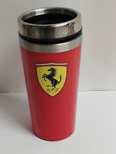FERRARI F1 COFFE MUG TRAVEL TERMICA CONTENITORE CAFFÈ THERMOS ROSSO DA VIAGGIO