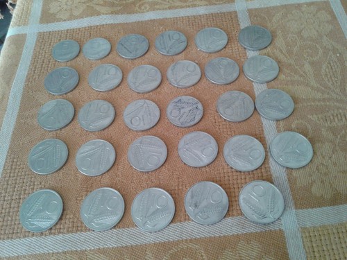 Lotto monete e 10 - da, 5