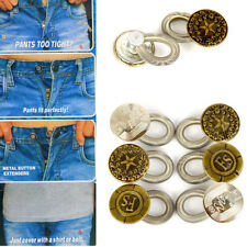 BOTTONI MAGICI 6 PEZZI EXTENDER JEANS MOLLA ESTENSIONE TAGLIA PERFETTI ef