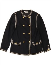 Giacca blazer doppiopetto donna LUISA SPAGNOLI IT 48 XL nero acetato CB13