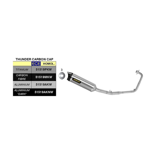 Marmitta completa arrow per - marmitta,