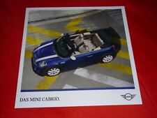MINI Cabrio F57 One Cooper S depliant brochure depliant folleto marzo 2020