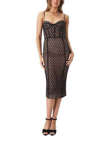Abito midi bardot charley - midi,