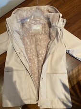 CAPPOTTO GIACCA BAMBINA MANGO MNG PELLICCIA INTERNA ROSA CHIARO Anni 10