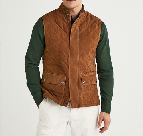 Gilet imbottito trapuntato - , in