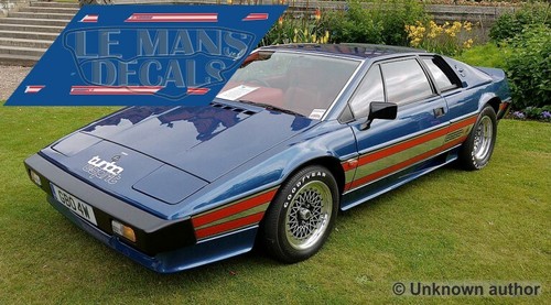 Decals lotus esprit turbo - decals,