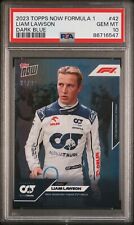 2023 Topps Now Formula 1 F1 Liam Lawson #42 blu scuro /99 PSA 10 GEM F1 debutto SP