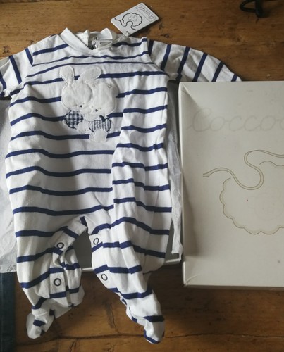 Tutina neonato bianca blu - tutina,